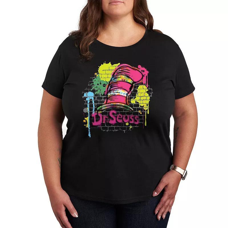 Plus Size Dripping Rose Graphic Tee, Womens Product Image