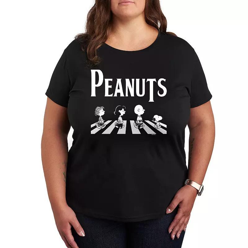 Plus Peanuts Crossing Road Graphic Tee, Womens Product Image