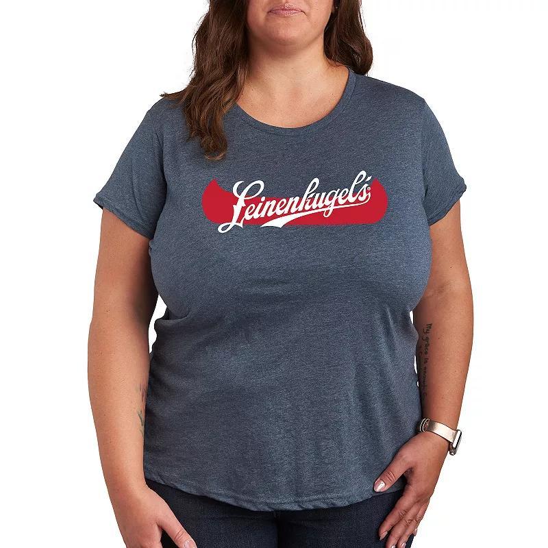 Plus Leinenkugels Canoe Logo Graphic Tee, Womens Grey Blue Product Image