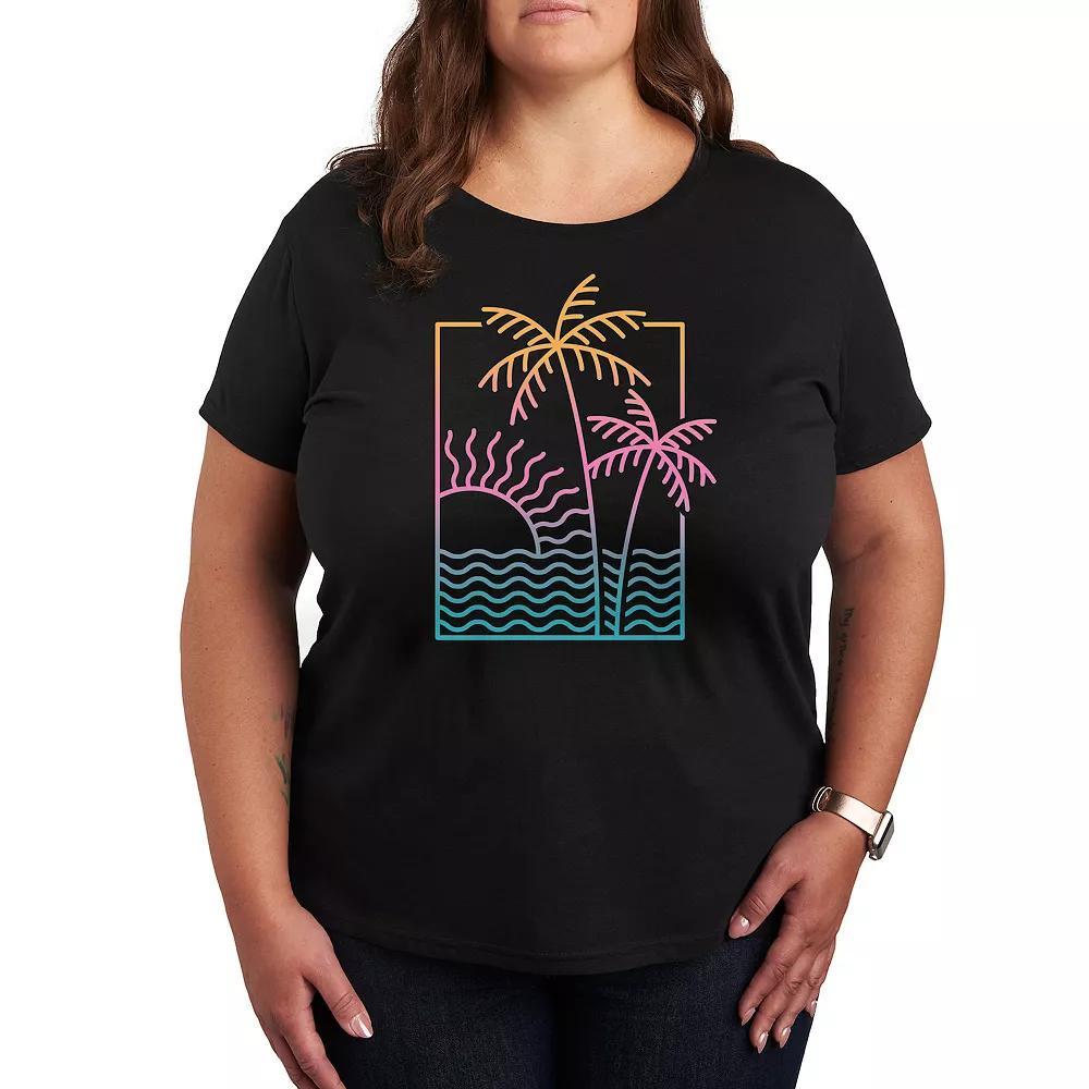 Disneys Hocus Pocus Glorious Monday Plus Size Graphic Tee, Womens Grey Gray Product Image