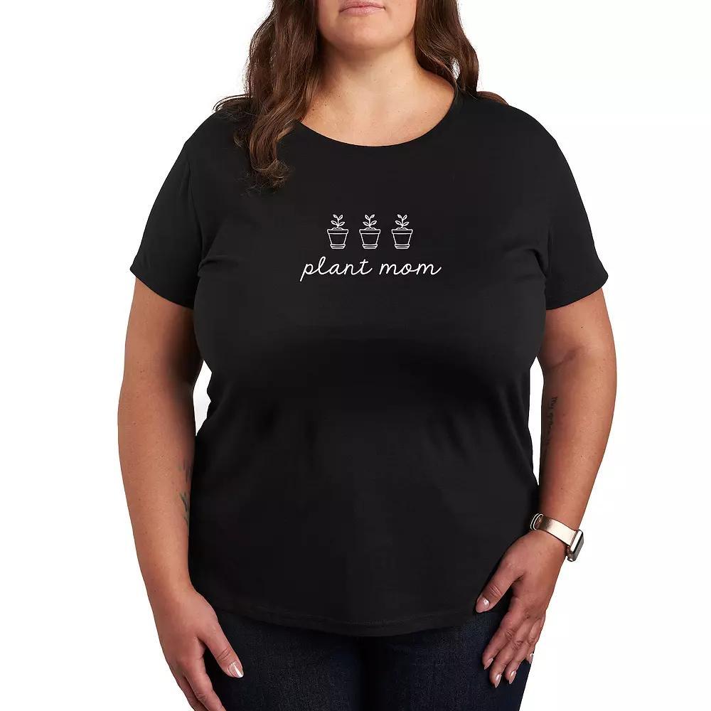 Plus Plant Mom Graphic Tee, Womens Product Image