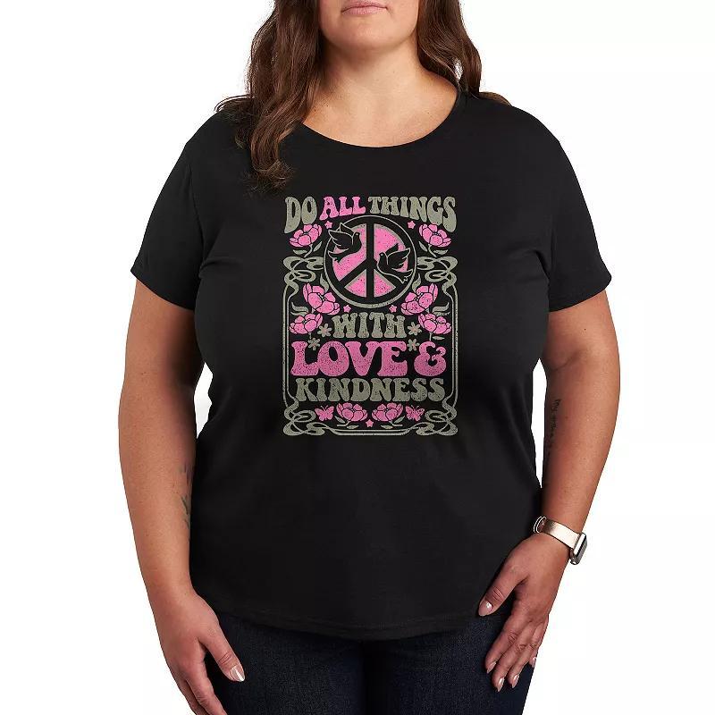 Plus Skeleton Bright Side Graphic Tee, Womens Product Image