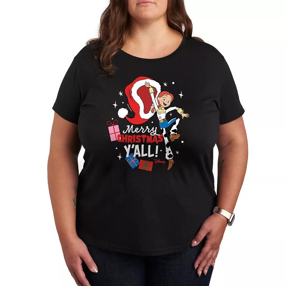 Disney / Pixar's Toy Story Jessie Women's Christmas Graphic Tee, Girl's, Size: 1XL, Black Product Image