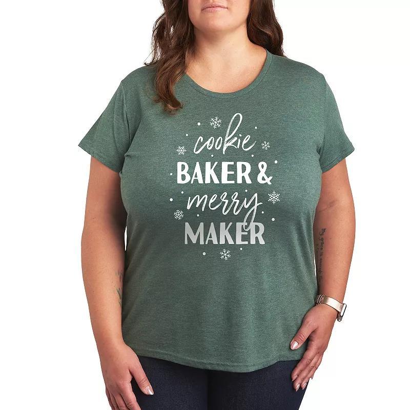 Plus Irish Soul Graphic Tee, Womens Grey Green Product Image