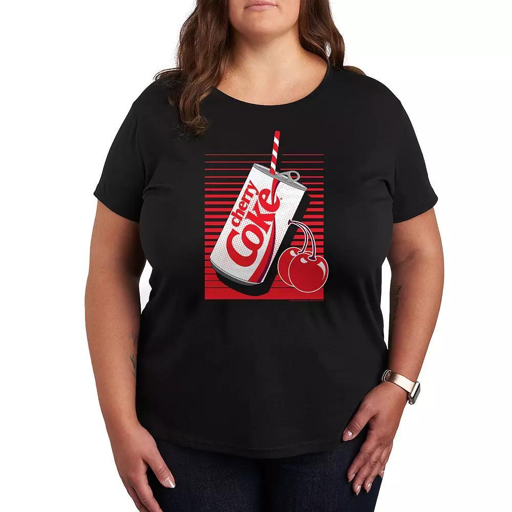Plus Cherry Coke Can Graphic Tee, Womens Product Image