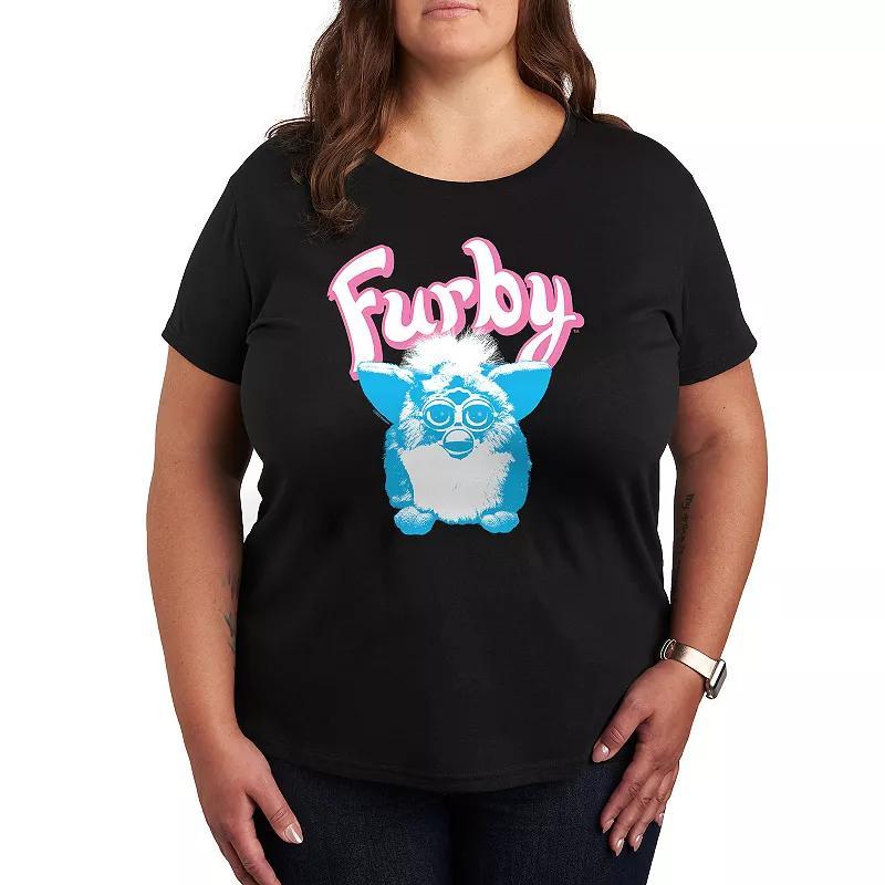 Plus Furby Photoreal Logo Graphic Tee, Womens Product Image