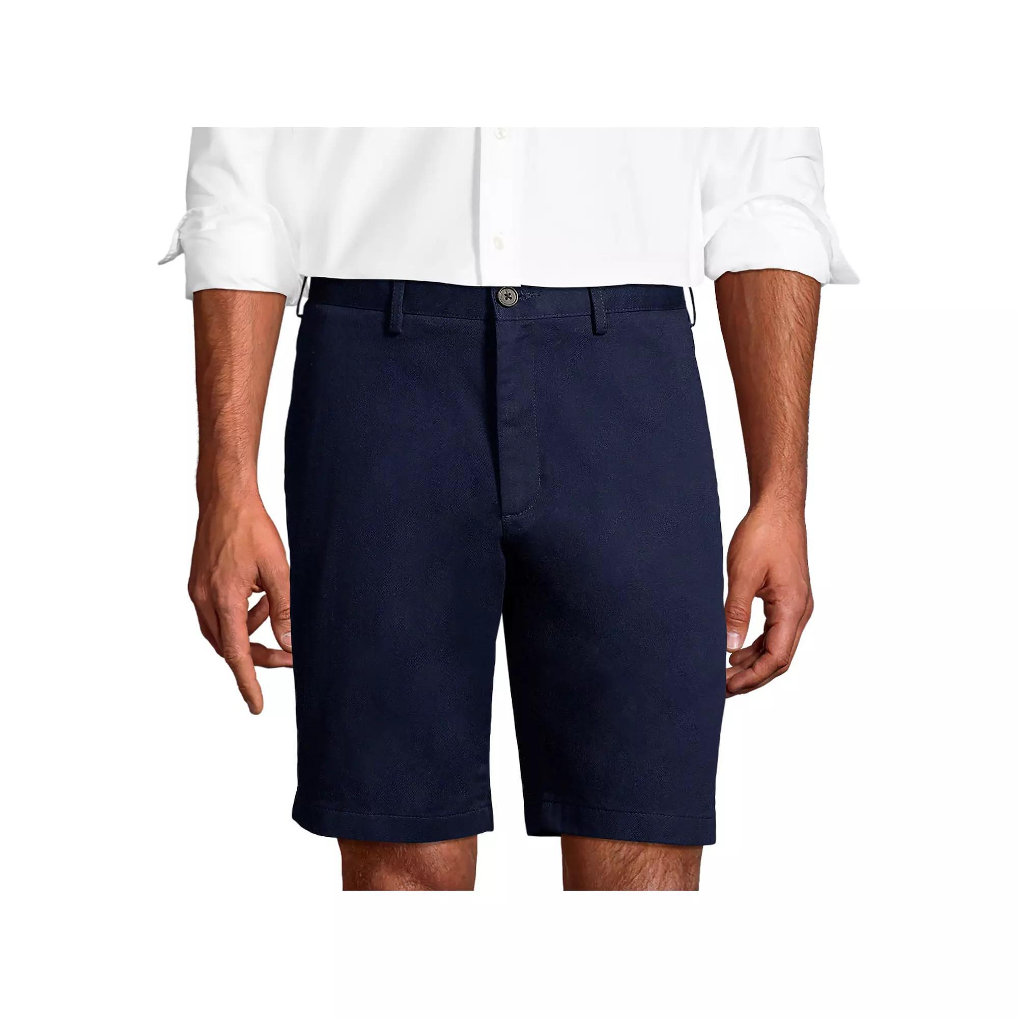 Big & Tall Lands' End Chino Shorts, Men's, Size: 52, Radiant Blue Product Image