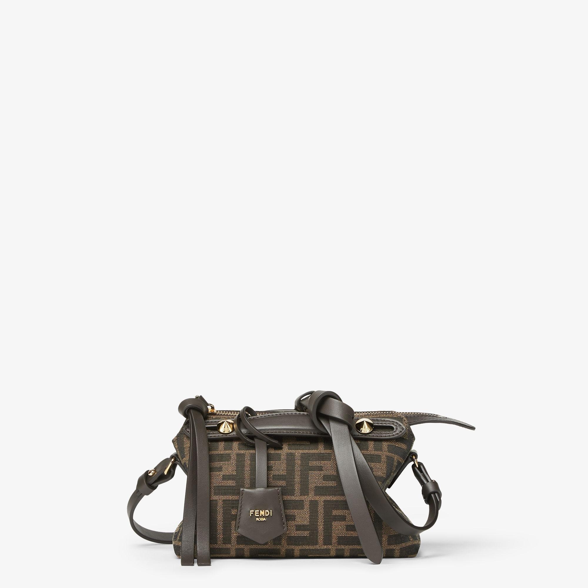 By The Way Soft MiniBrown FF jacquard fabric mini bag Product Image