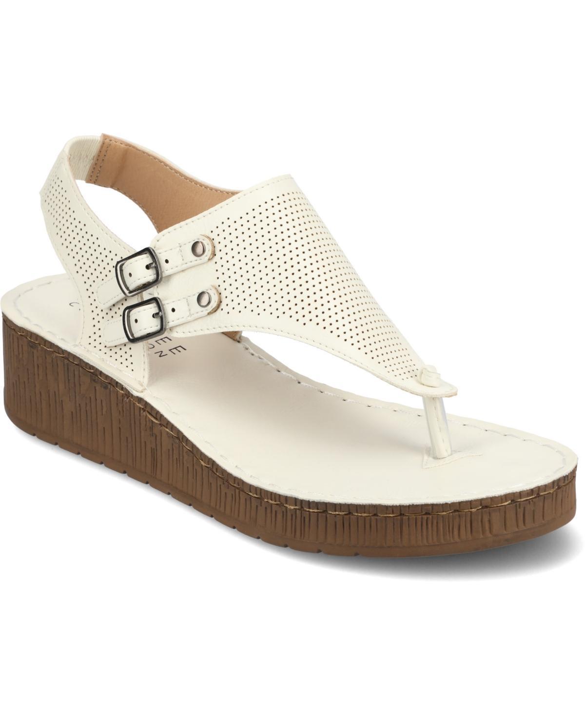 Journee Mckell Womens Wedge Sandals Product Image