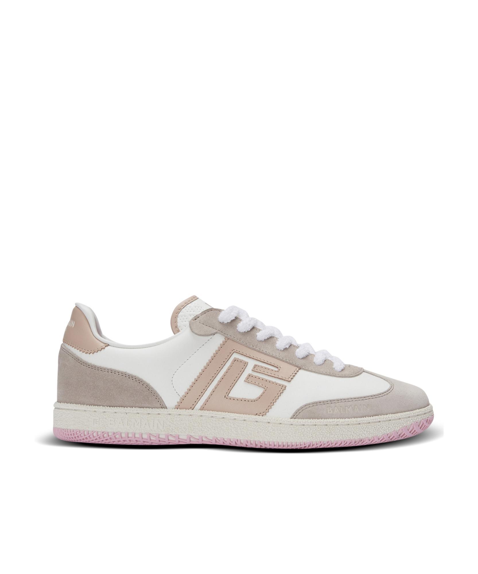 BALMAIN Swan Sneakers In 1ce Jaune Pale/nude Product Image