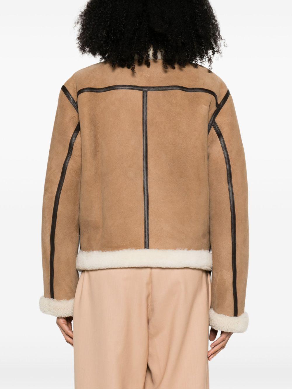 shearling suede jacket Product Image