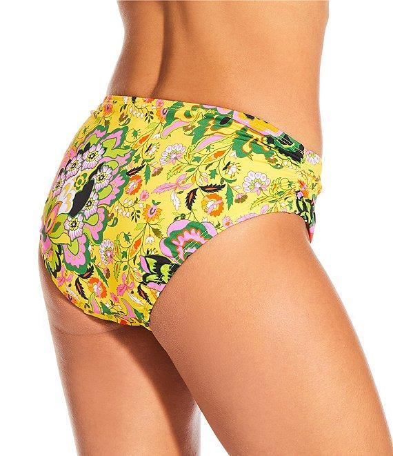 Gibson & Latimer Summer Flavor Side Shirred Mid Rise Swim Bottom Product Image