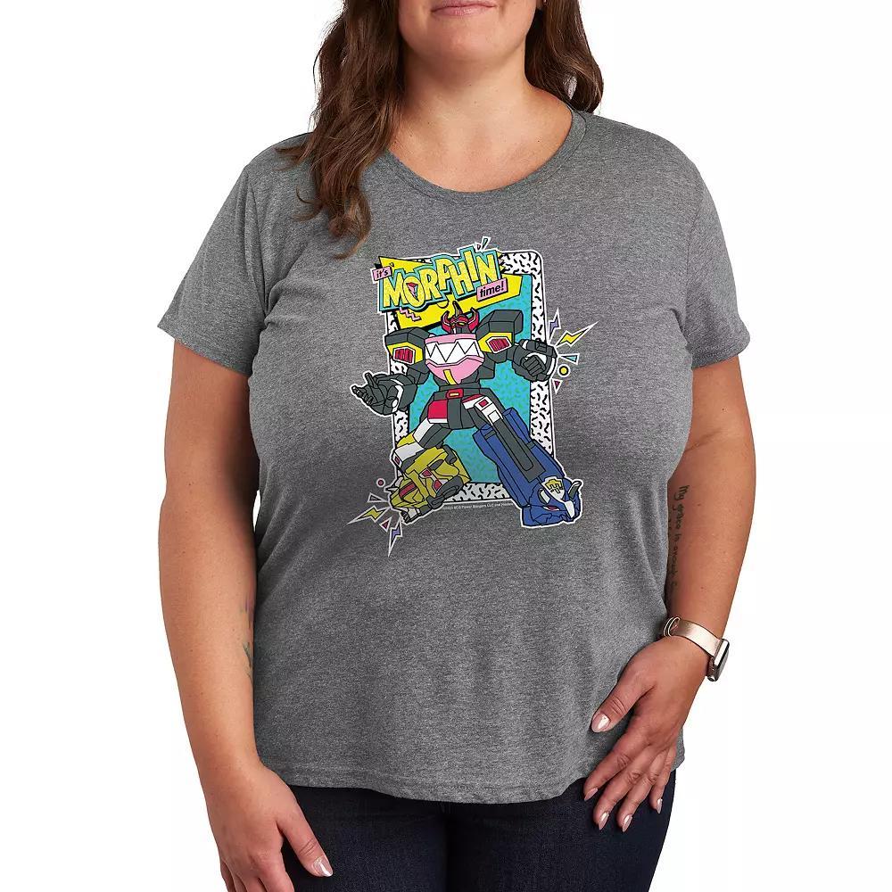 Plus Size Power Rangers Its Morphin Time Graphic Tee, Womens Product Image