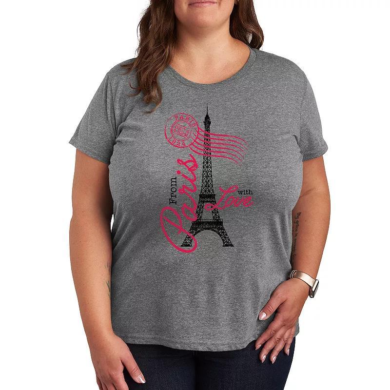 Plus Baking Therapy Graphic Tee, Womens Grey Gray Product Image