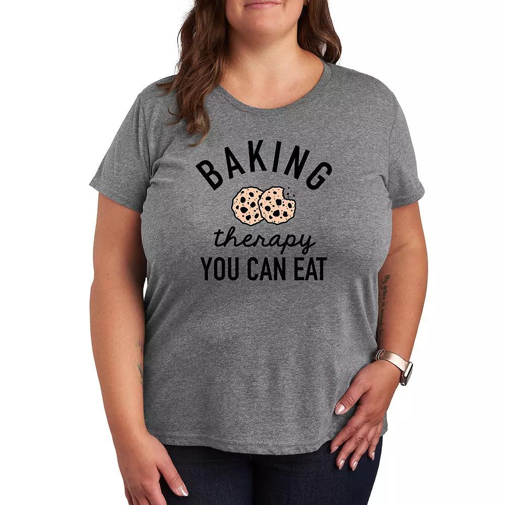 Plus Spread Kindness Like Wildflowers Graphic Tee, Womens Grey Gray Product Image