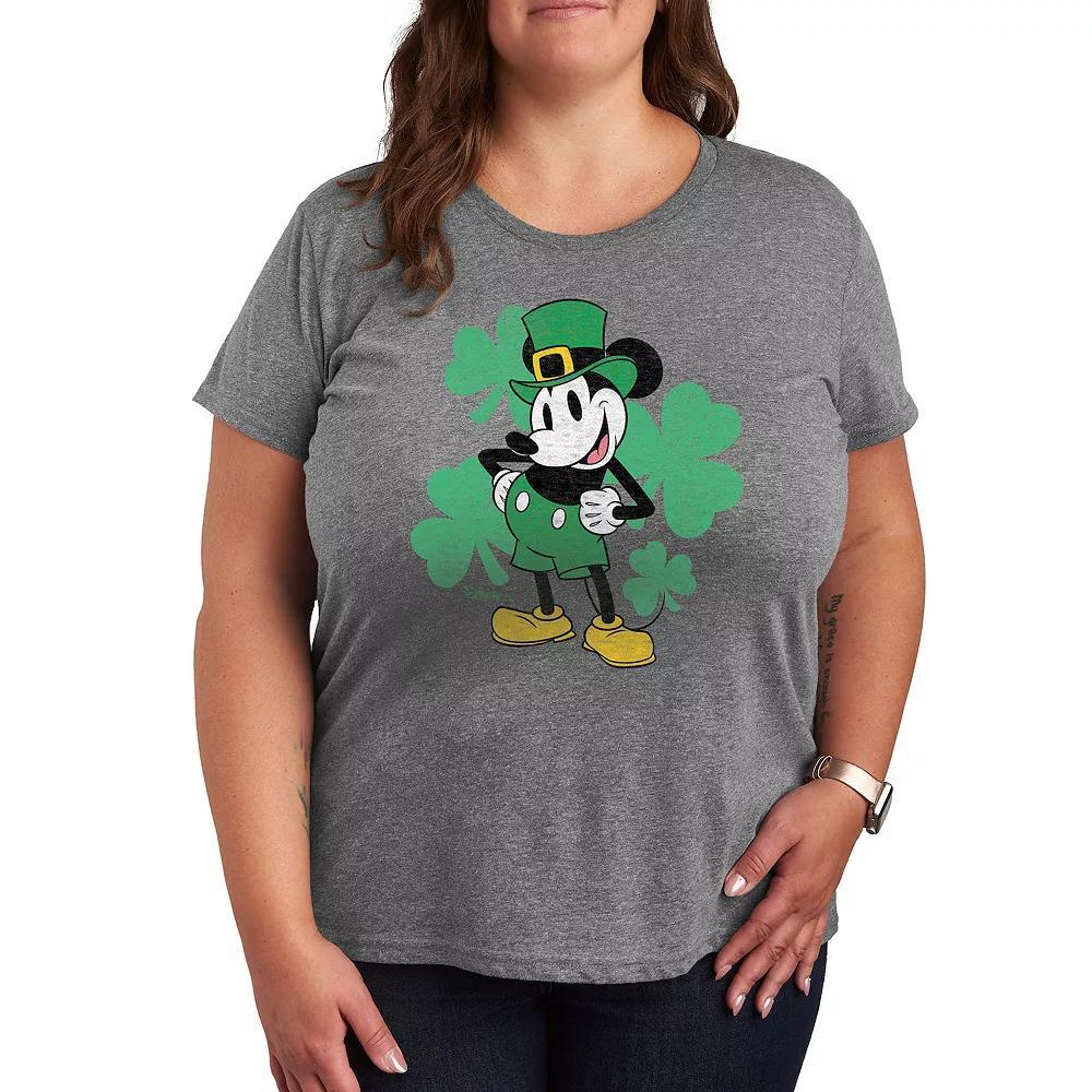 Plus Music Takes Me Places Graphic Tee, Womens Grey Gray Product Image