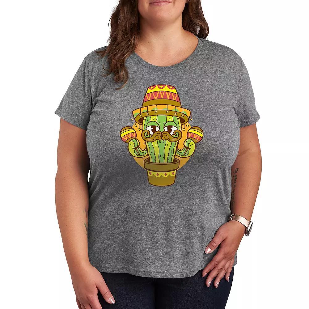 Plus Cant Dog Said No Graphic Tee, Womens Grey Blue Product Image