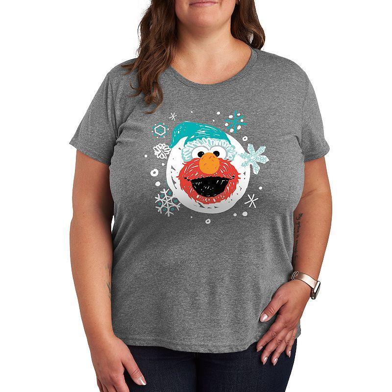 Plus Grandma Visit Hug Graphic Tee, Womens Heather Grey Product Image