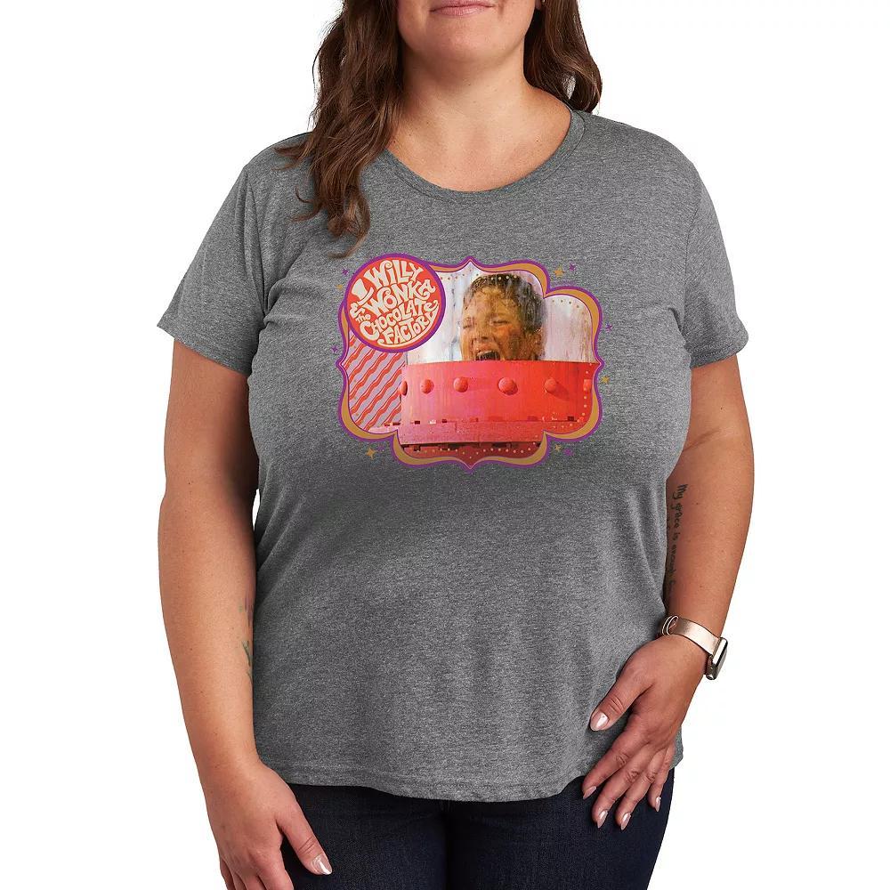 Plus Grandma Visit Hug Graphic Tee, Womens Heather Grey Product Image