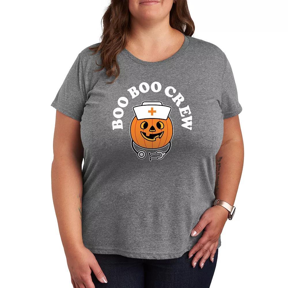 Women's Boo Boo Crew Halloween Tee, Girl's, Size: XXL, Gray Product Image