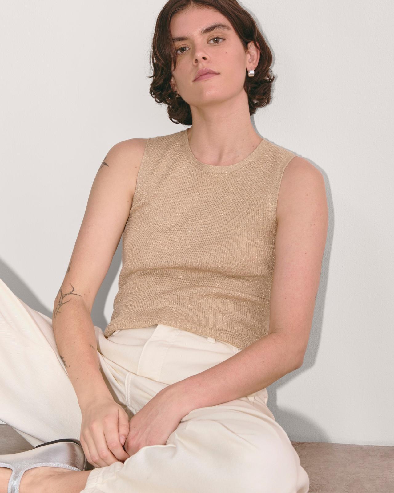 The Tank in Lurex Merino Product Image