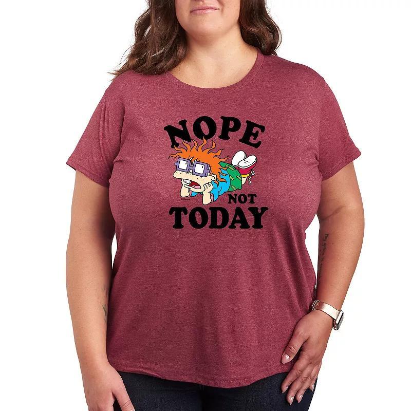 Plus Size Rugrats Chuckie Nope Not Today Tee, Womens Product Image