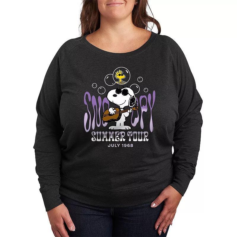 Disneys Mickey Mouse Plus Size Cookie French Terry Long Sleeve Tee, Womens Product Image
