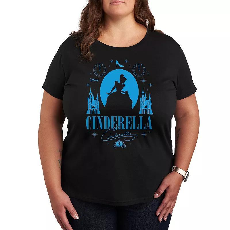 Disneys Cinderella Plus Graphic Tee, Womens Product Image