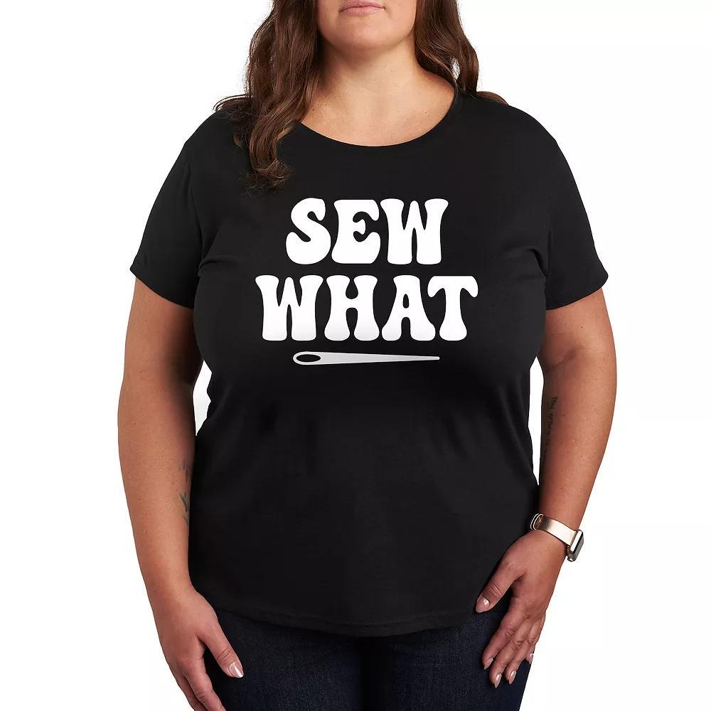 Plus Sew What Graphic Tee, Womens Product Image