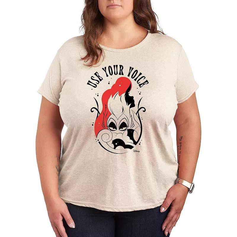 Disneys The Little Mermaid Ariel Plus Use Your Voice Graphic Tee, Womens Product Image