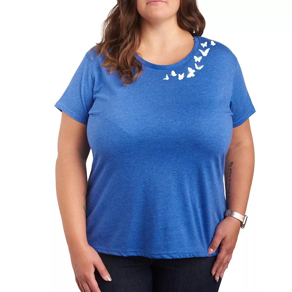 Plus Butterflies, Womens Grey Green Product Image