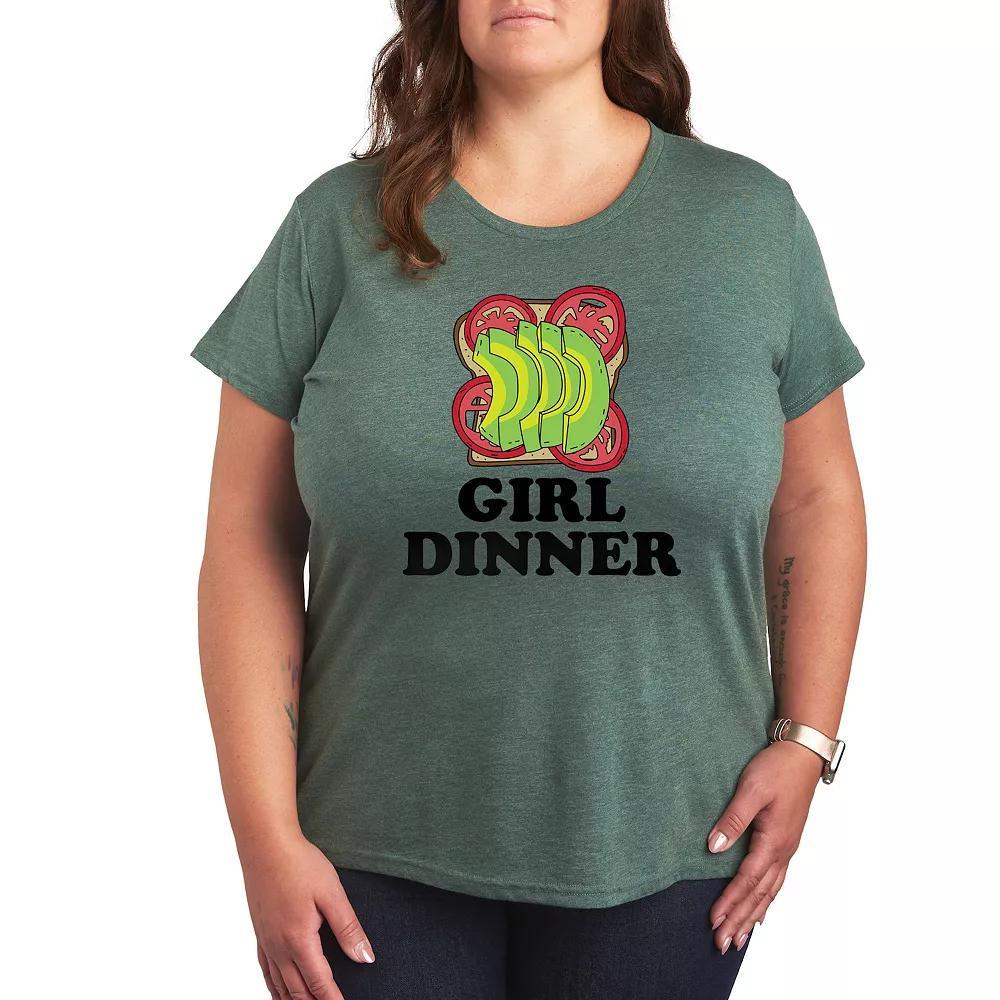Plus Girl Dinner Avocado Toast Graphic Tee, Womens Product Image