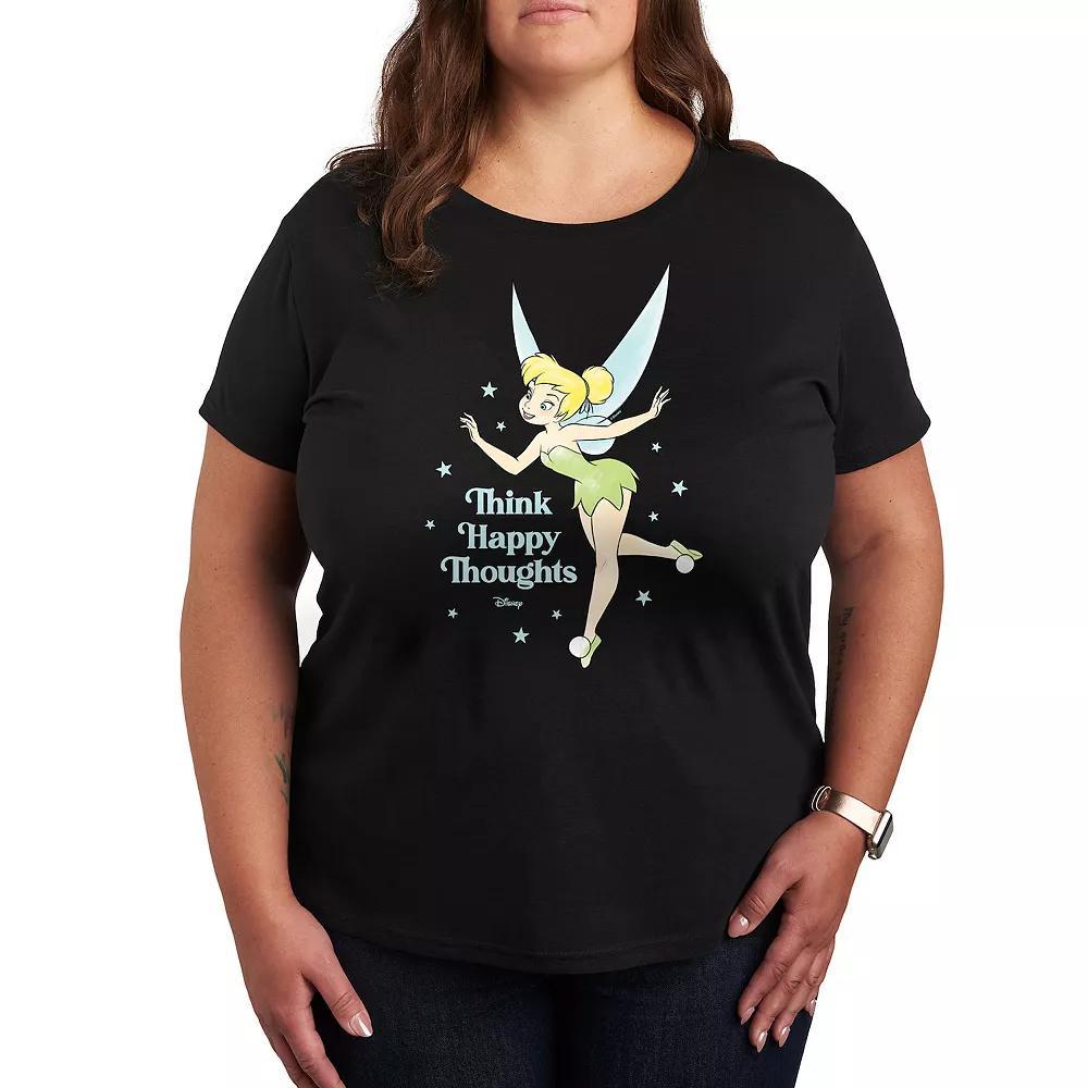 Disneys Mickey Mouse Plus Wreath Graphic Tee, Womens Heather Grey Product Image