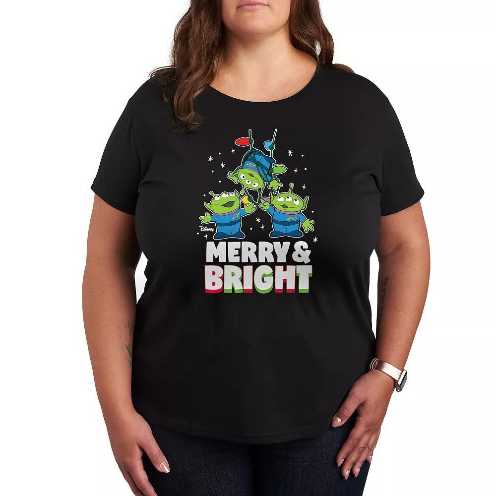 Disney / Pixars Toy Story Womens Merry And Bright Graphic Tee, Girls Product Image