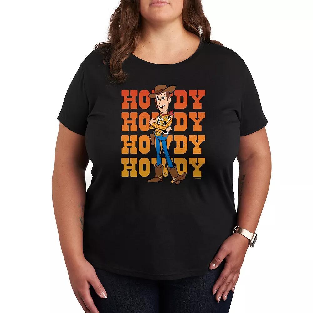 Disney / Pixar's Toy Story Woody Plus Howdy Graphic Tee, Women's, Size: 3XL, Black Product Image