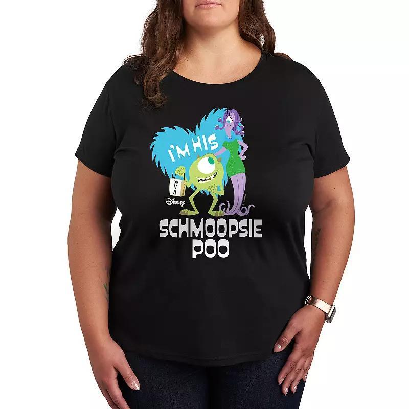 Disney / Pixars Monsters Inc. Plus Schmoopsie Poo Graphic Tee, Womens Grey Blue Product Image
