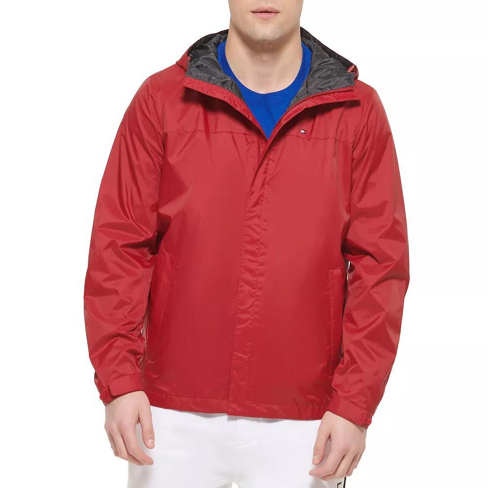 Big & Tall Tommy Hilfiger Hooded Rain Jacket, Men's, Size: 4XB, Green Product Image