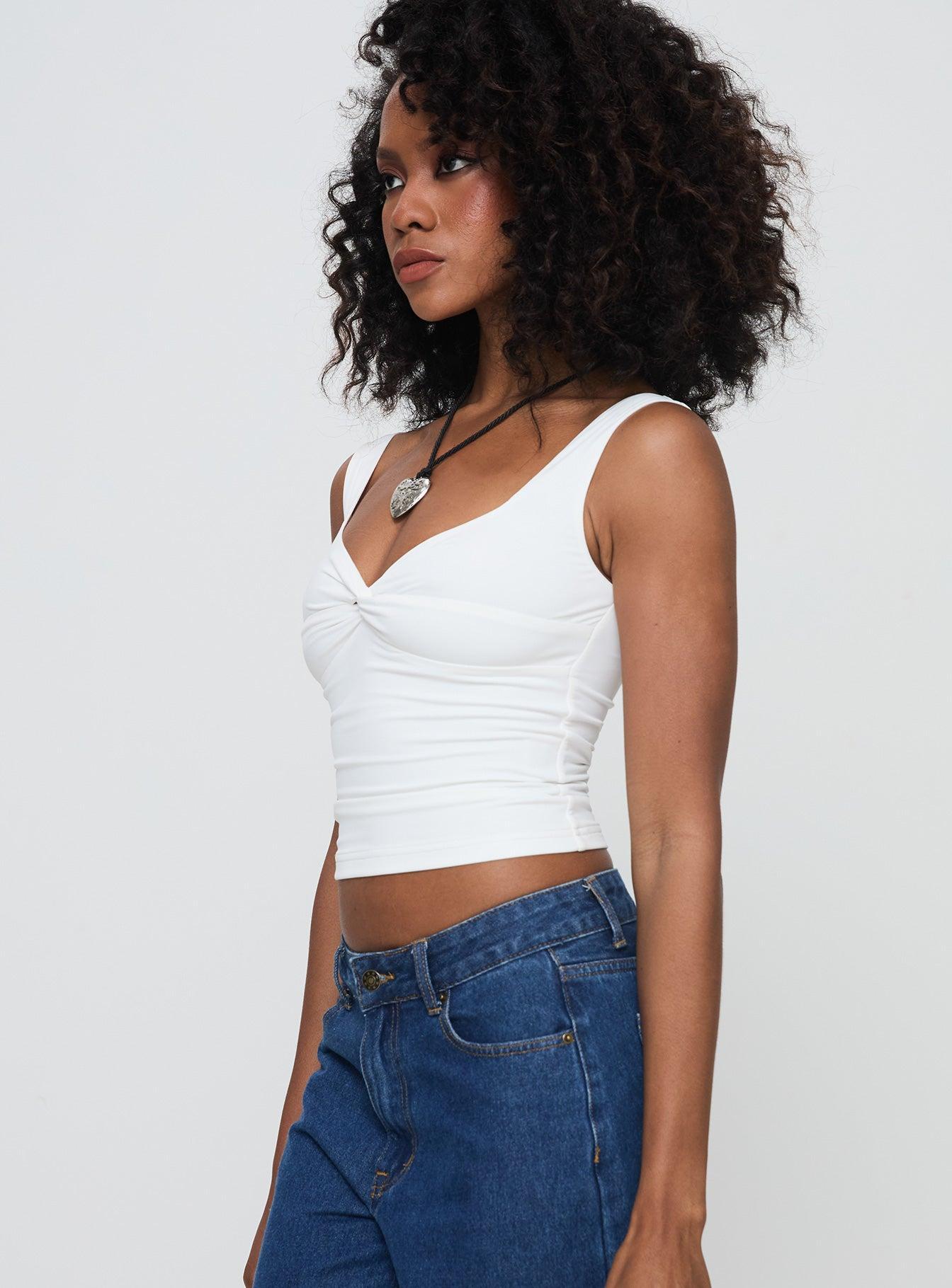 Una Top White Product Image