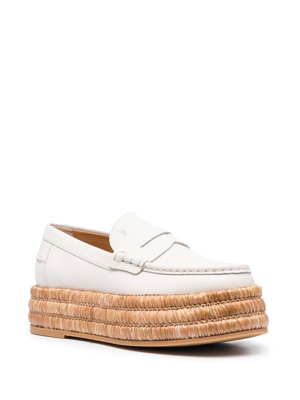 platform leather loafers  Product Image