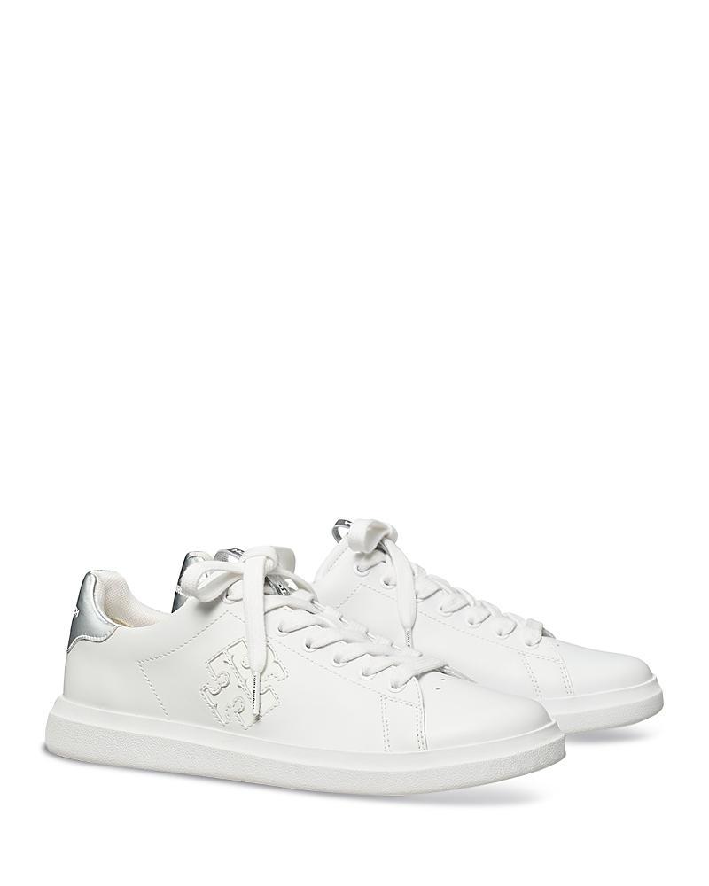 Tory Burch Double T Howell Court (Titanium /Spark Gold) Women's Shoes Product Image
