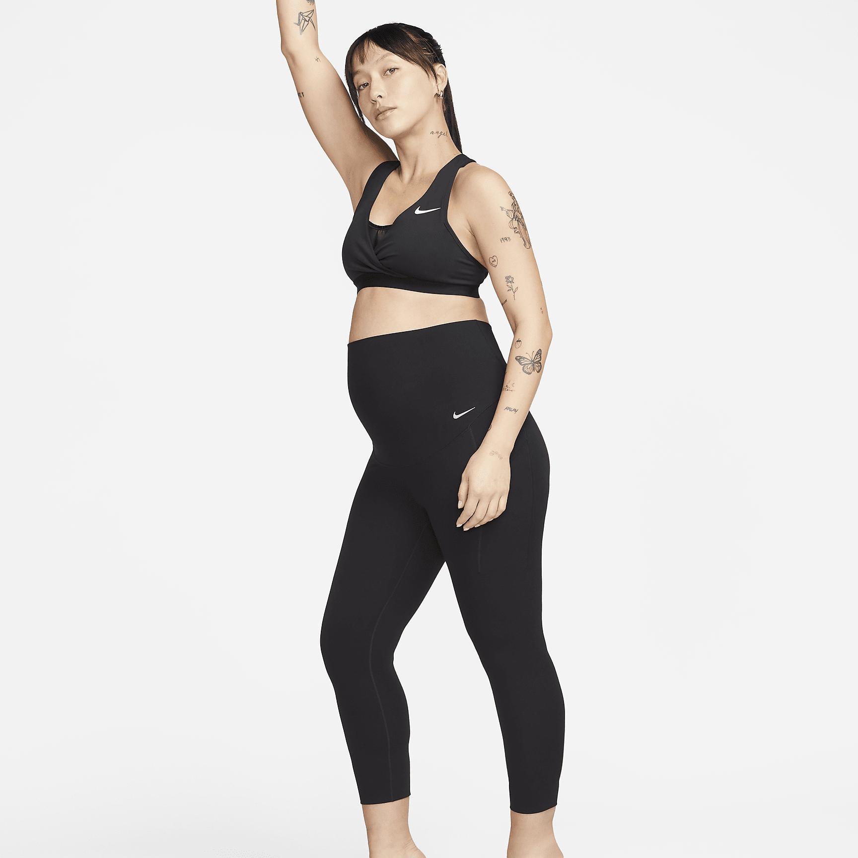 Nike Zenvy (M) Women's Gentle-Support High-Waisted 7/8 Leggings with Pockets (Maternity) Product Image