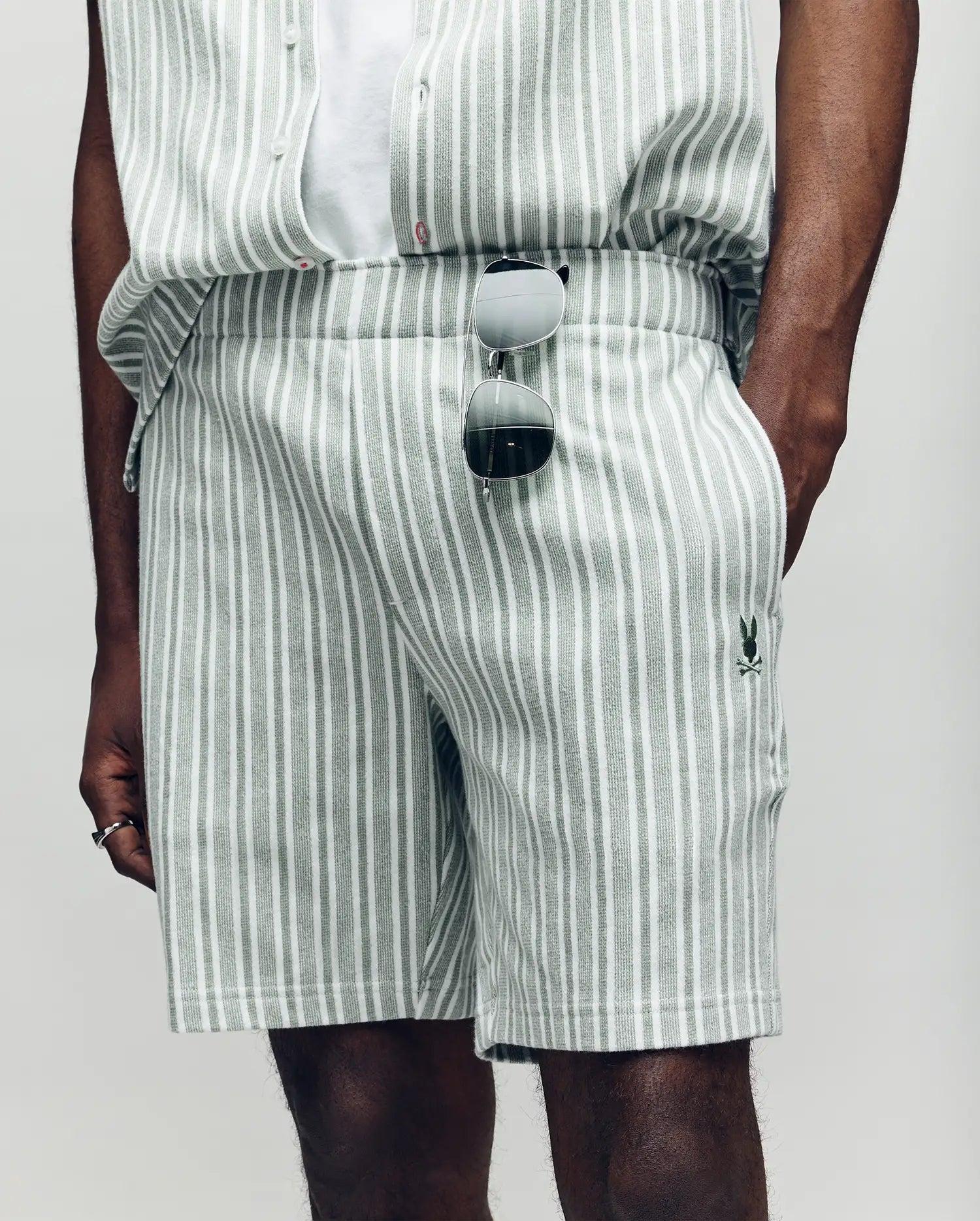 MENS ROBERT KNIT STRIPE SHORT - MB0900007 Product Image