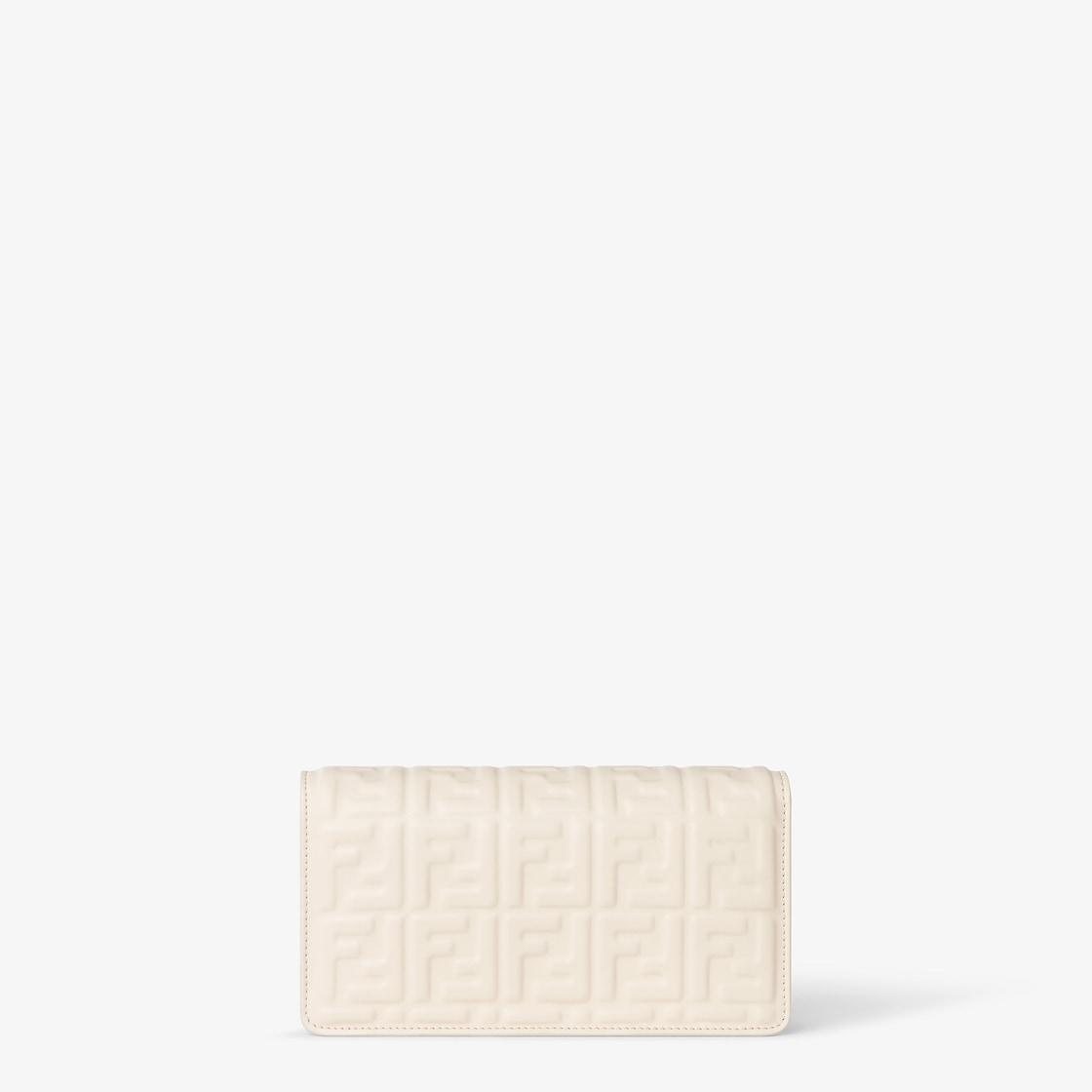 Wallet On Chain BaguetteCamelia nappa leather wallet with FF motif Product Image