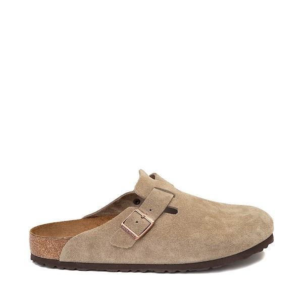 Birkenstock Mens Boston Suede Slide-On Soft Footbed Clogs Product Image