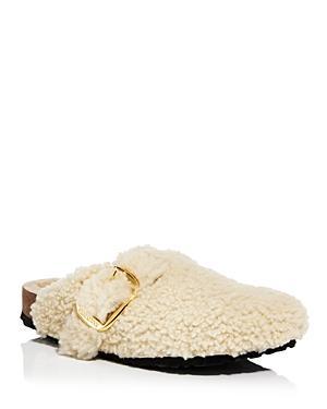 Birkenstock Womens Boston Big Buckle Teddy Shearling Clogs Product Image