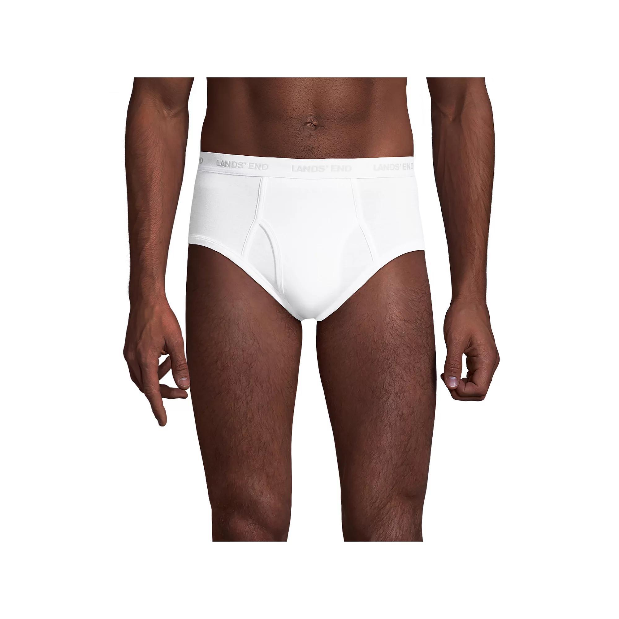 Big & Tall Lands' End 3-pack Knit Briefs, Men's, Size: 2XB, Gray Grey Product Image