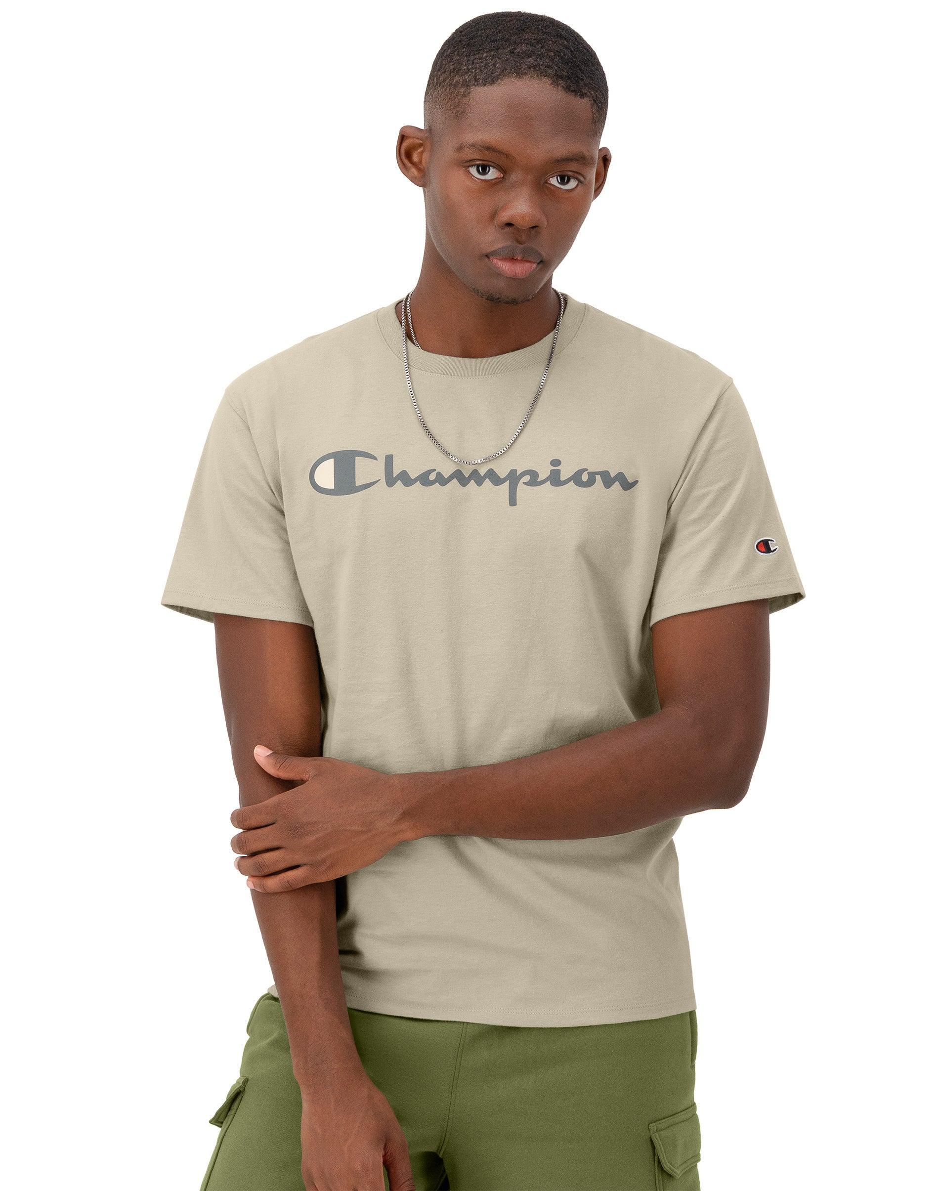 Men's Champion® Graphic Tee, Size: Large, White Product Image