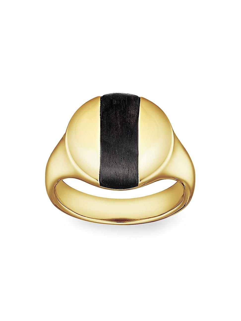 Mens Two Worlds Konrad 18K Gold Ring Product Image