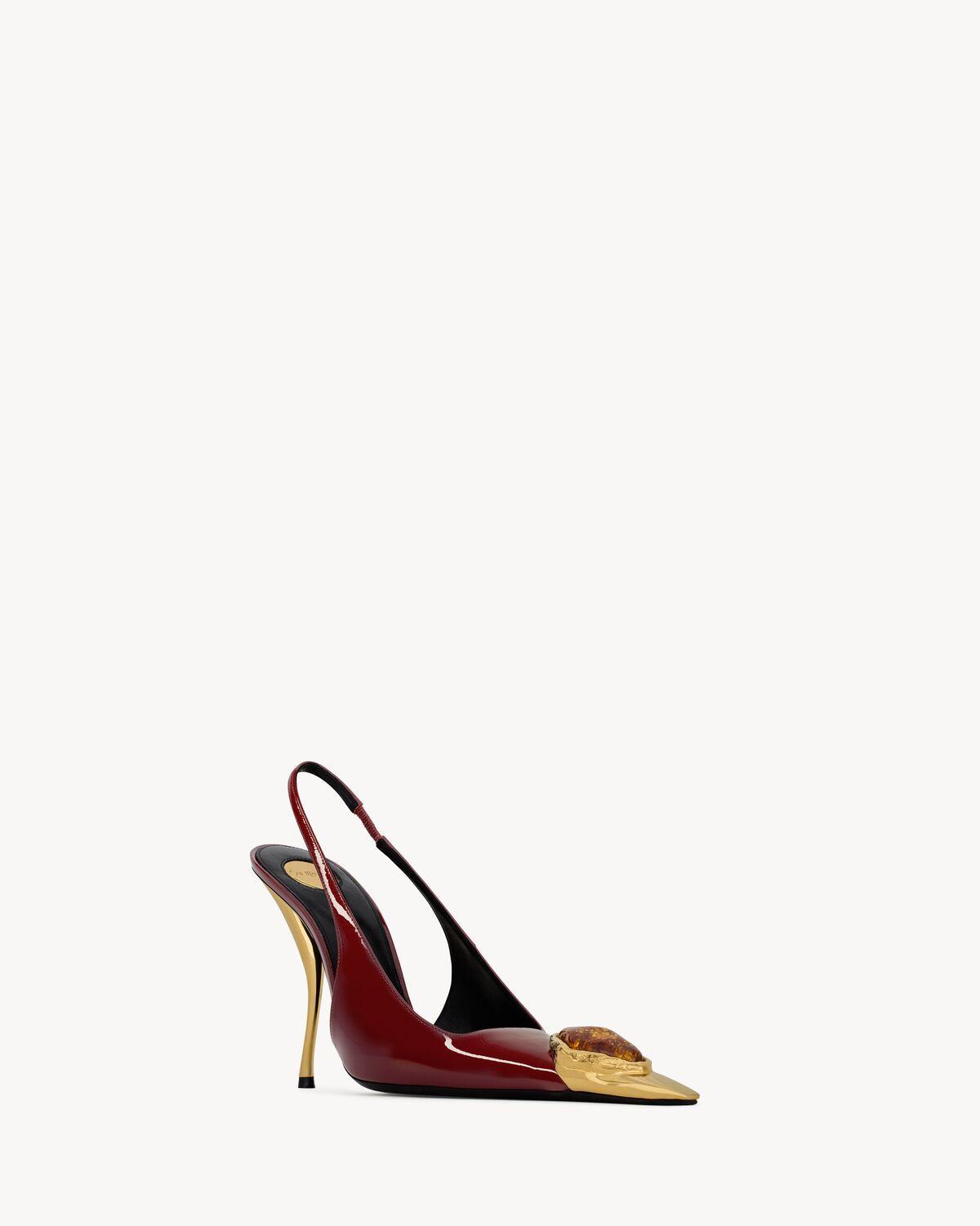 loulou slingback pumps in patent leather Product Image