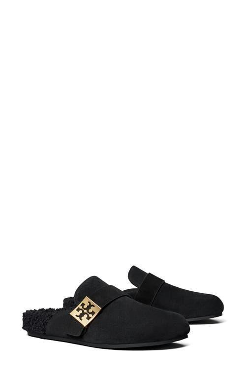 TORY BURCH Mellow Genuine Shearling Mule In Black Product Image